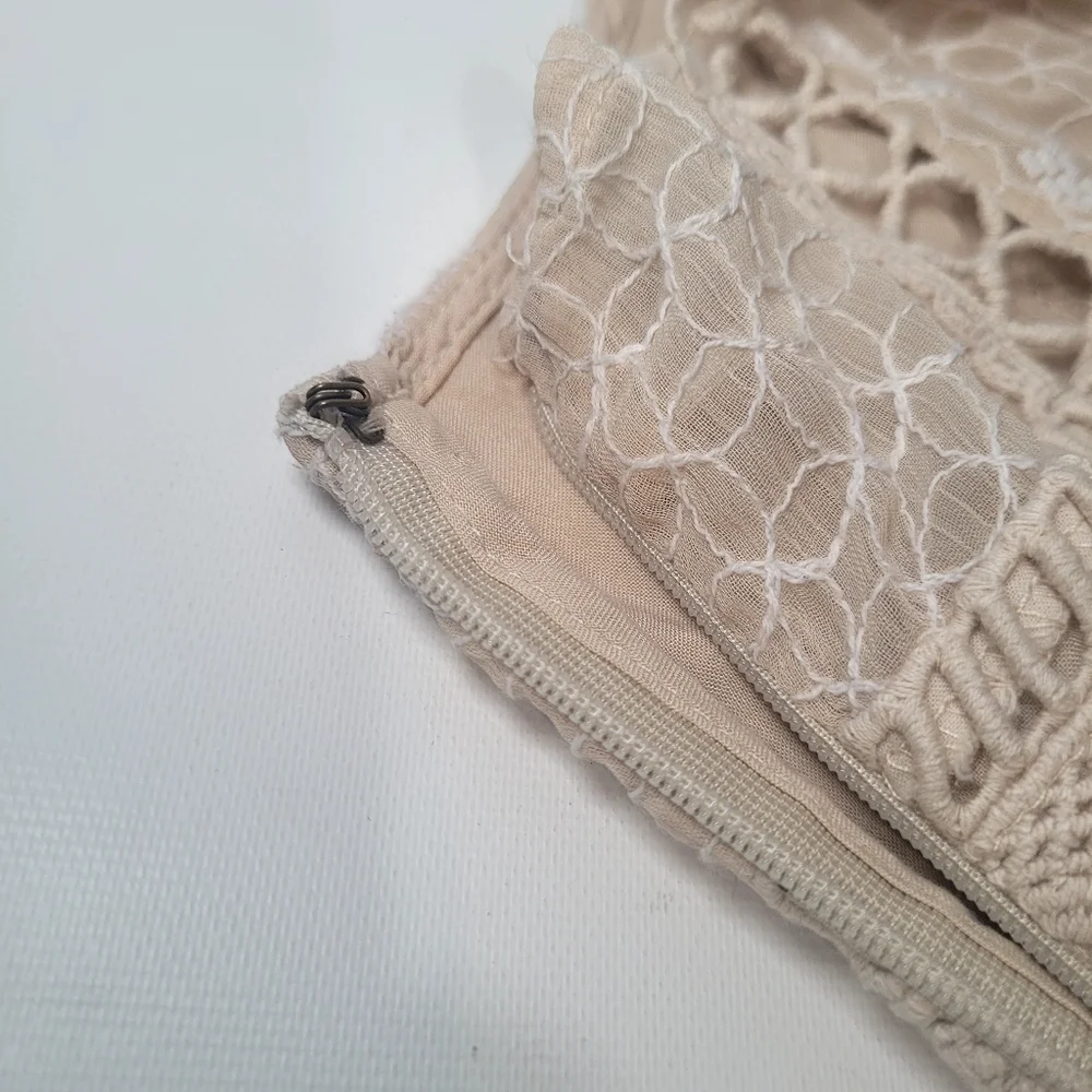 Free People Ivory Crochet Mini Dress - Picture 8 of 12
